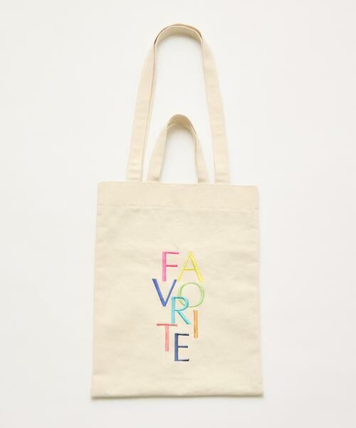 INED / イネド トートバッグ | 《RAINBOW COLLECTION》刺繍ロゴキャンバストート | 詳細2