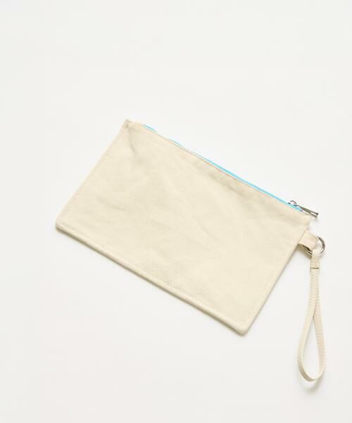 INED / イネド ポーチ | 《RAINBOW COLLECTION》刺繍ロゴキャンバスポーチ | 詳細3