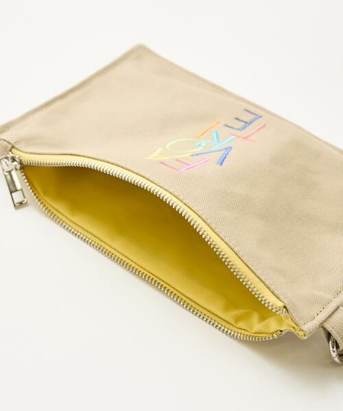 INED / イネド ポーチ | 《RAINBOW COLLECTION》刺繍ロゴキャンバスポーチ | 詳細6
