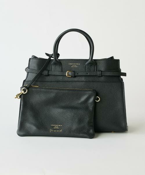INED / イネド トートバッグ | ポーチ付きレザートートバッグ《CHRISTIAN VILLA》 | 詳細11