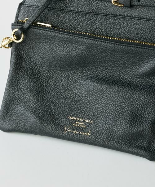 INED / イネド トートバッグ | ポーチ付きレザートートバッグ《CHRISTIAN VILLA》 | 詳細12