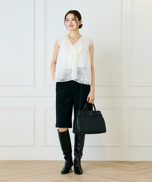 INED / イネド トートバッグ | ポーチ付きレザートートバッグ《CHRISTIAN VILLA》 | 詳細2