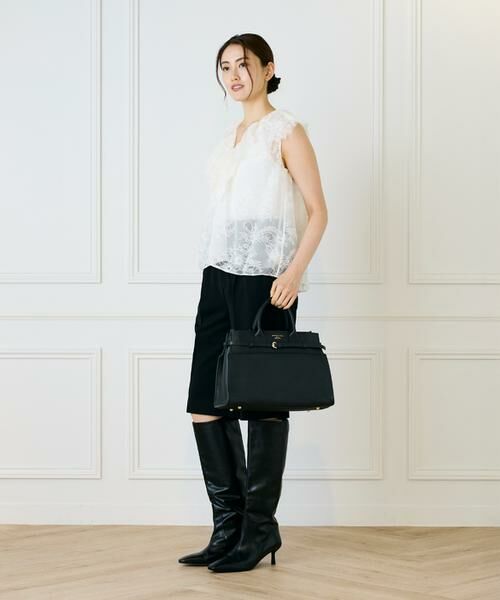 INED / イネド トートバッグ | ポーチ付きレザートートバッグ《CHRISTIAN VILLA》 | 詳細4