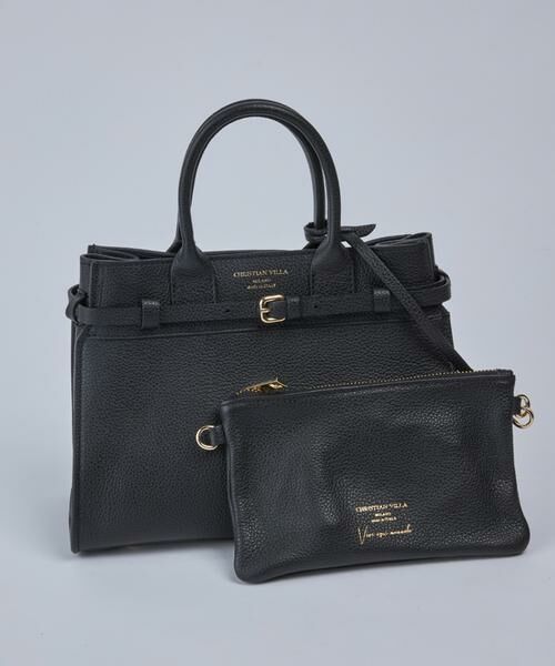 INED / イネド ハンドバッグ | ポーチ付きレザートートバッグ《CHRISTIAN VILLA》 | 詳細8