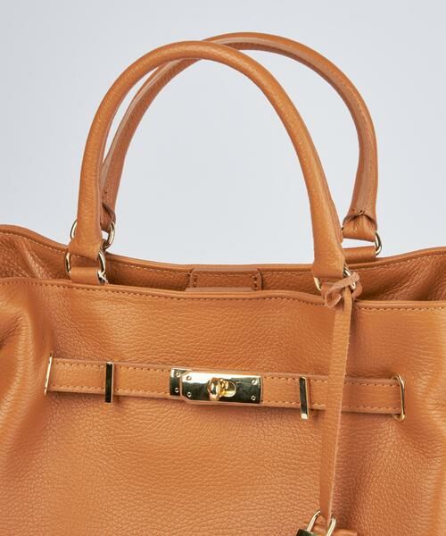 INED / イネド トートバッグ | 金具付きショルダーバッグLarge《MILOS》 | 詳細7