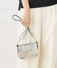INED / イネド ショルダーバッグ | スクエアメッシュメタリックショルダーバッグ《MARLON》