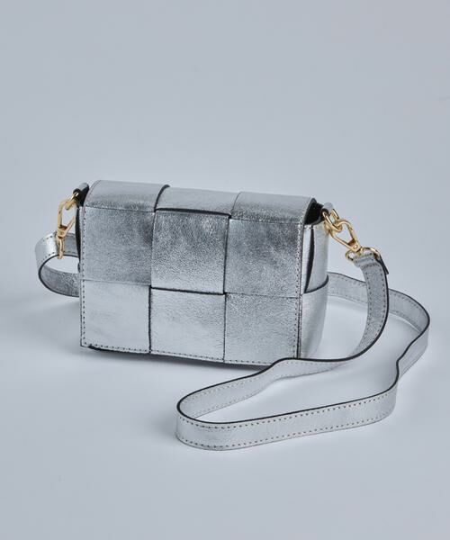 INED / イネド ショルダーバッグ | スクエアメッシュメタリックショルダーバッグ《MARLON》 | 詳細2