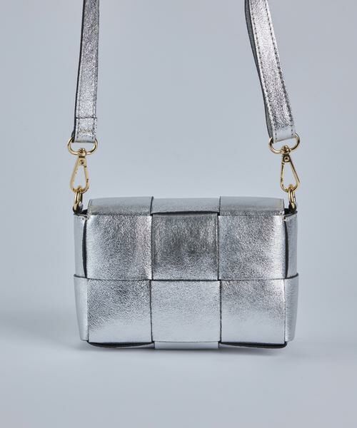 INED / イネド ショルダーバッグ | スクエアメッシュメタリックショルダーバッグ《MARLON》 | 詳細5