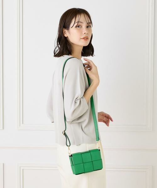 INED / イネド ショルダーバッグ | スクエアメッシュショルダーバッグ《MARLON》 | 詳細9