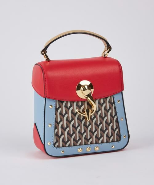 INED/イネド TRUNKINO BAG SMALL ハンドバッグ《DELL'EST》 レッド 40 INED/イネド TRUNKINO BAG SMALL ハンドバッグ《DELL'EST》 レッド 40