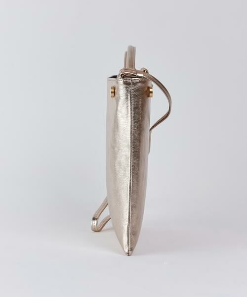 INED / イネド ショルダーバッグ | bar-knot flat ショルダーバッグ パターン＆メタリックレザー《FEEL AND TASTE》 | 詳細2