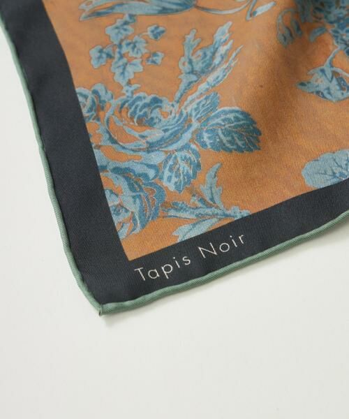 INED / イネド マフラー・ショール・スヌード・ストール | Classical Dahlia Scarfスカーフ《Tapis Noir》 | 詳細9