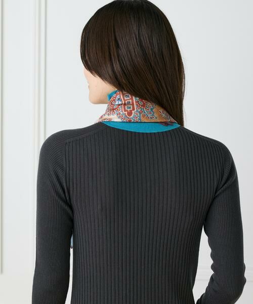 INED / イネド マフラー・ショール・スヌード・ストール | Classical Danica Scarf スカーフ《Tapis Noir》 | 詳細2