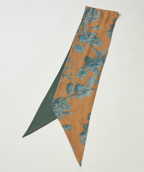 INED / イネド マフラー・ショール・スヌード・ストール | Slim Dahlia Scarf スリムスカーフ《Tapis Noir》 | 詳細5