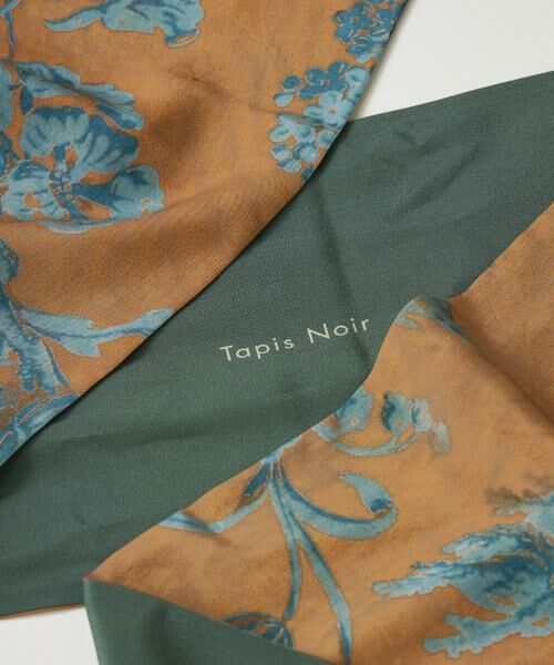 INED / イネド マフラー・ショール・スヌード・ストール | Slim Dahlia Scarf スリムスカーフ《Tapis Noir》 | 詳細6