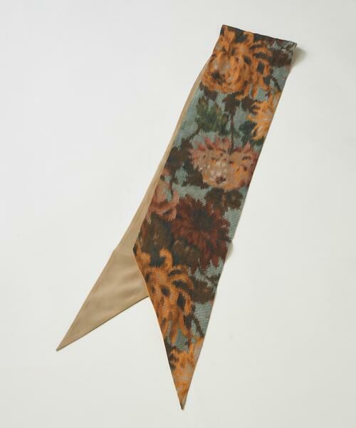 INED / イネド マフラー・ショール・スヌード・ストール | Slim Dani Scarfスリムスカーフ《Tapis Noir》 | 詳細4