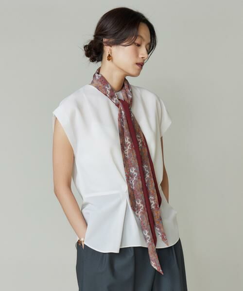 INED / イネド マフラー・ショール・スヌード・ストール | Slim Danica Scarf スリムスカーフ《Tapis Noir》 | 詳細1