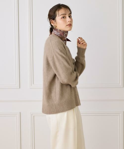 INED / イネド マフラー・ショール・スヌード・ストール | Slim Danica Scarf スリムスカーフ《Tapis Noir》 | 詳細10