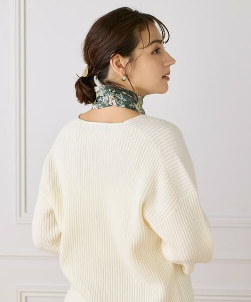 INED / イネド マフラー・ショール・スヌード・ストール | Slim Darcy Scarf スリムスカーフ《Tapis Noir》 | 詳細3