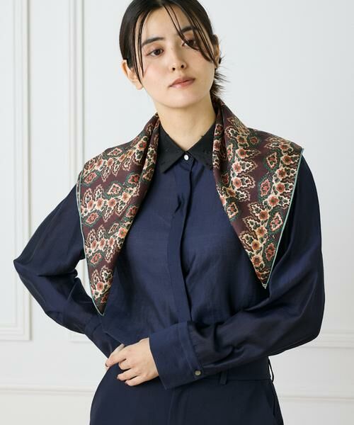 INED / イネド マフラー・ショール・スヌード・ストール | Small Classical Dara Scarf スカーフ《Tapis Noir》 | 詳細2