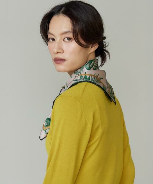 INED / イネド マフラー・ショール・スヌード・ストール | Small Classical Darlene Scarf スカーフ《Tapis Noir》 | 詳細4