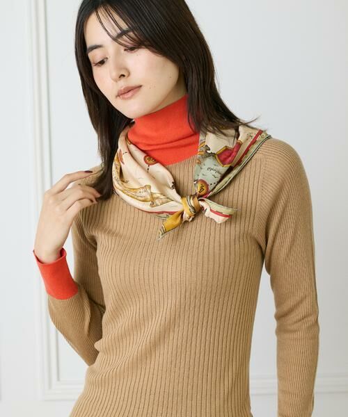 INED / イネド マフラー・ショール・スヌード・ストール | シルクスカーフ モノポリ《manipuri》 | 詳細5