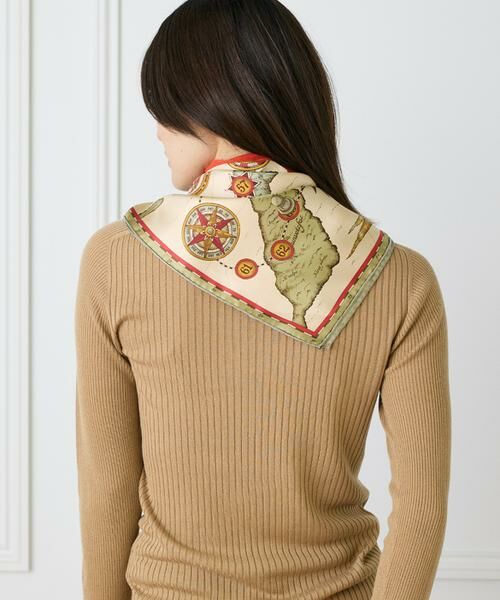 INED / イネド マフラー・ショール・スヌード・ストール | シルクスカーフ モノポリ《manipuri》 | 詳細6