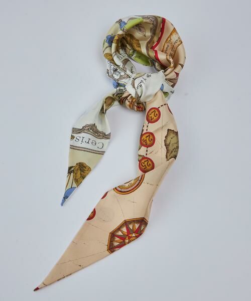 INED / イネド マフラー・ショール・スヌード・ストール | ダイヤ型スカーフ　アンティークレシピ《manipuri》 | 詳細1