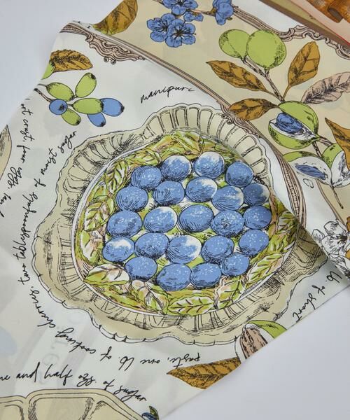 INED / イネド マフラー・ショール・スヌード・ストール | ダイヤ型スカーフ　アンティークレシピ《manipuri》 | 詳細3