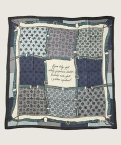 INED / イネド マフラー・ショール・スヌード・ストール | ウールシルクストールヘリンボーン織　クレストベルト柄《manipuri》