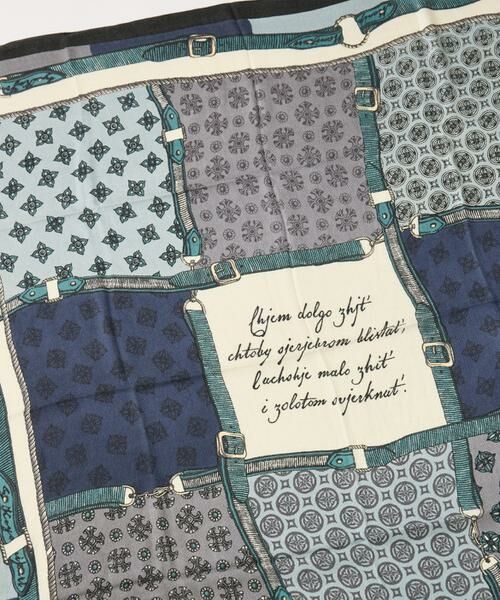 INED / イネド マフラー・ショール・スヌード・ストール | ウールシルクストールヘリンボーン織　クレストベルト柄《manipuri》 | 詳細2