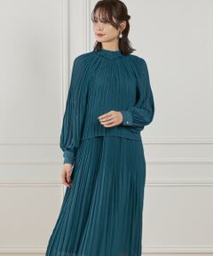 INED / イネド ミニ丈・ひざ丈ワンピース | シフォンプリーツワンピース