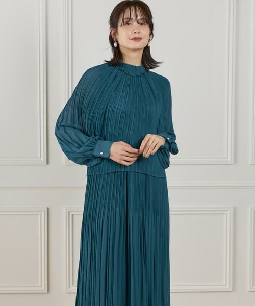 INED / イネド ミニ丈・ひざ丈ワンピース | シフォンプリーツワンピース | 詳細12