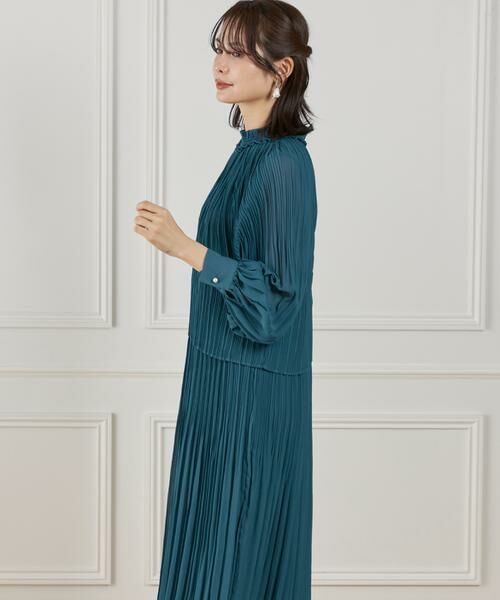 INED / イネド ミニ丈・ひざ丈ワンピース | シフォンプリーツワンピース | 詳細13