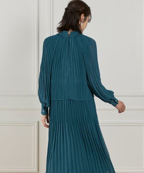 INED / イネド ミニ丈・ひざ丈ワンピース | シフォンプリーツワンピース | 詳細14