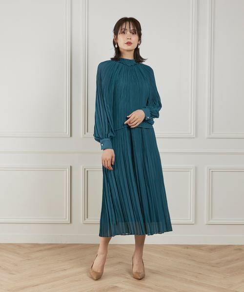 INED / イネド ミニ丈・ひざ丈ワンピース | シフォンプリーツワンピース | 詳細3