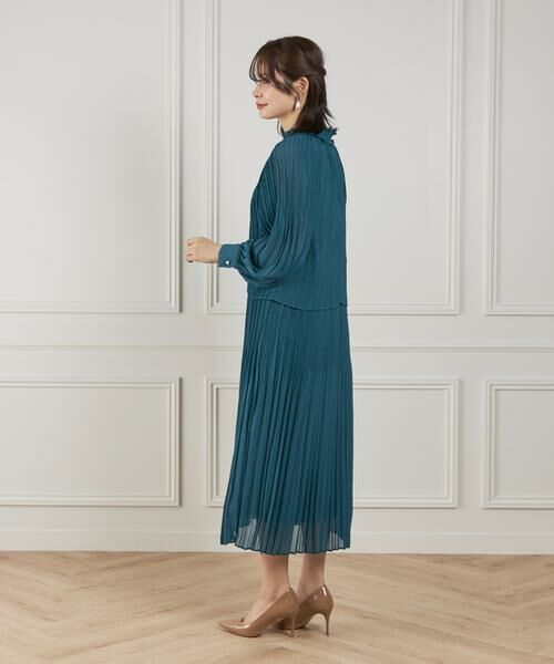 INED / イネド ミニ丈・ひざ丈ワンピース | シフォンプリーツワンピース | 詳細4