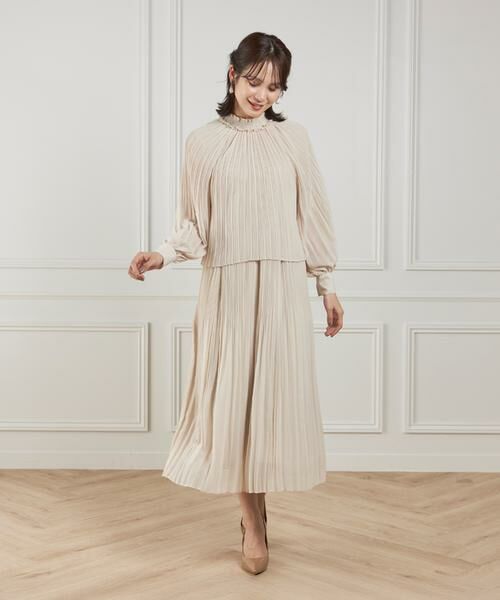 INED / イネド ミニ丈・ひざ丈ワンピース | シフォンプリーツワンピース | 詳細6