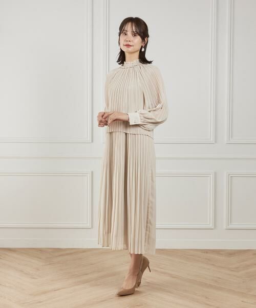 INED / イネド ミニ丈・ひざ丈ワンピース | シフォンプリーツワンピース | 詳細7