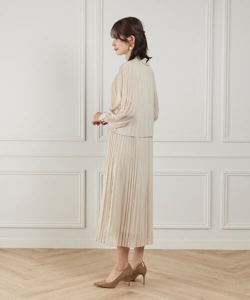 INED / イネド ミニ丈・ひざ丈ワンピース | シフォンプリーツワンピース | 詳細8