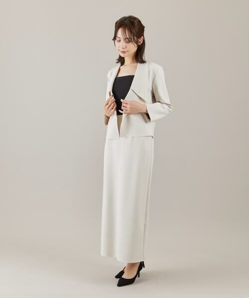 INED / イネド ミニ・ひざ丈スカート | ダンボールニットタイトスカート | 詳細3