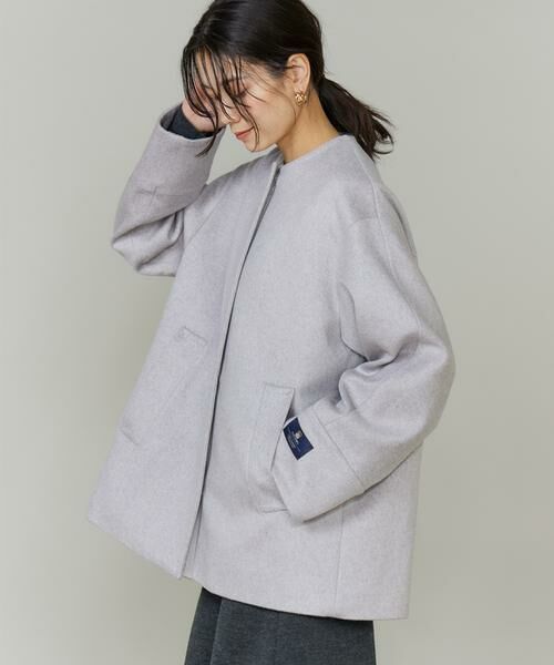 INED / イネド その他アウター | 《CONTESSA》カシミヤノーカラーショートコート　 | 詳細3