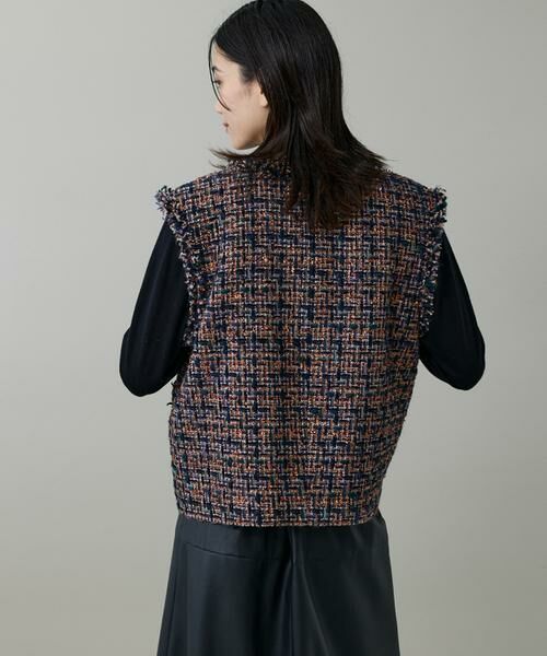 INED / イネド その他アウター | 《大きいサイズ》ツイードジレ《TOURNIER/トゥルニエ》 | 詳細14