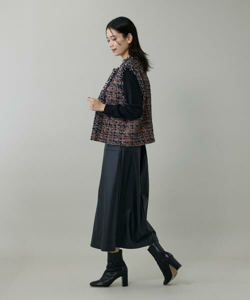 INED / イネド その他アウター | 《大きいサイズ》ツイードジレ《TOURNIER/トゥルニエ》 | 詳細4