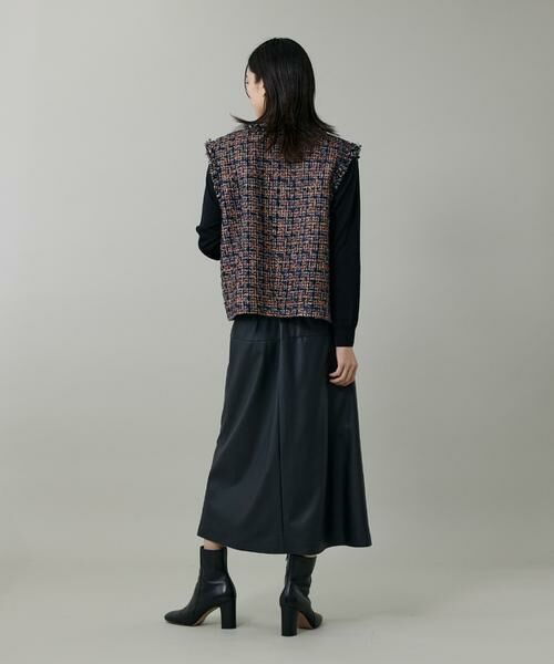 INED / イネド その他アウター | 《大きいサイズ》ツイードジレ《TOURNIER/トゥルニエ》 | 詳細5