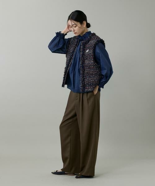 INED / イネド その他アウター | 《大きいサイズ》ツイードジレ《TOURNIER/トゥルニエ》 | 詳細7