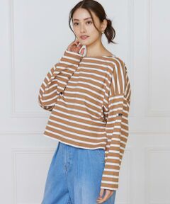 INED / イネド Tシャツ | ボーダードルマンスリーブカットソー《Le Minor》