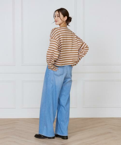 INED / イネド Tシャツ | ボーダードルマンスリーブカットソー《Le Minor》 | 詳細3