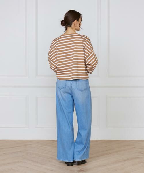 INED / イネド Tシャツ | ボーダードルマンスリーブカットソー《Le Minor》 | 詳細4