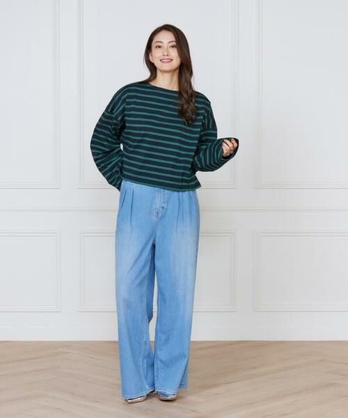 INED / イネド Tシャツ | ボーダードルマンスリーブカットソー《Le Minor》 | 詳細6